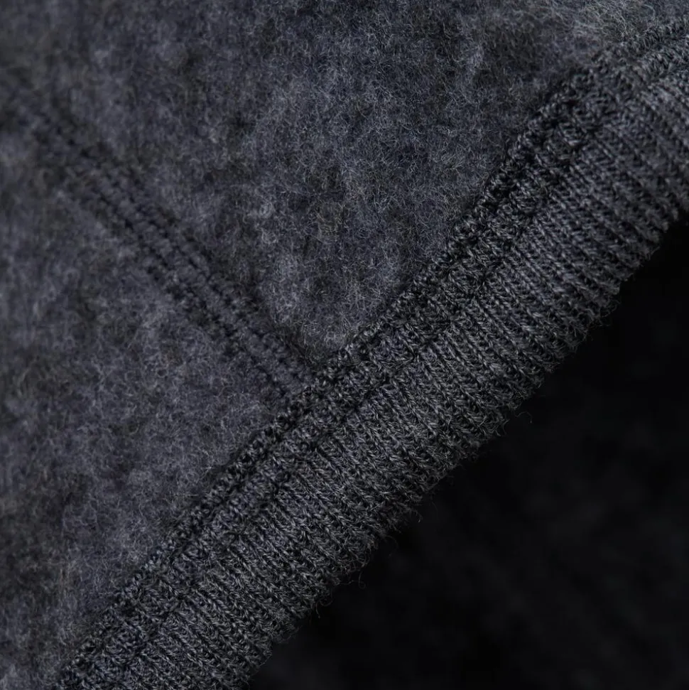 Fixoni Børne Elefanthue i merinould - Dark Grey Melange