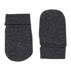 Fixoni Børne Vanter i merinould - Dark Grey Melange