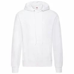 Fruit of the Loom Unisex Hættetrøje - White