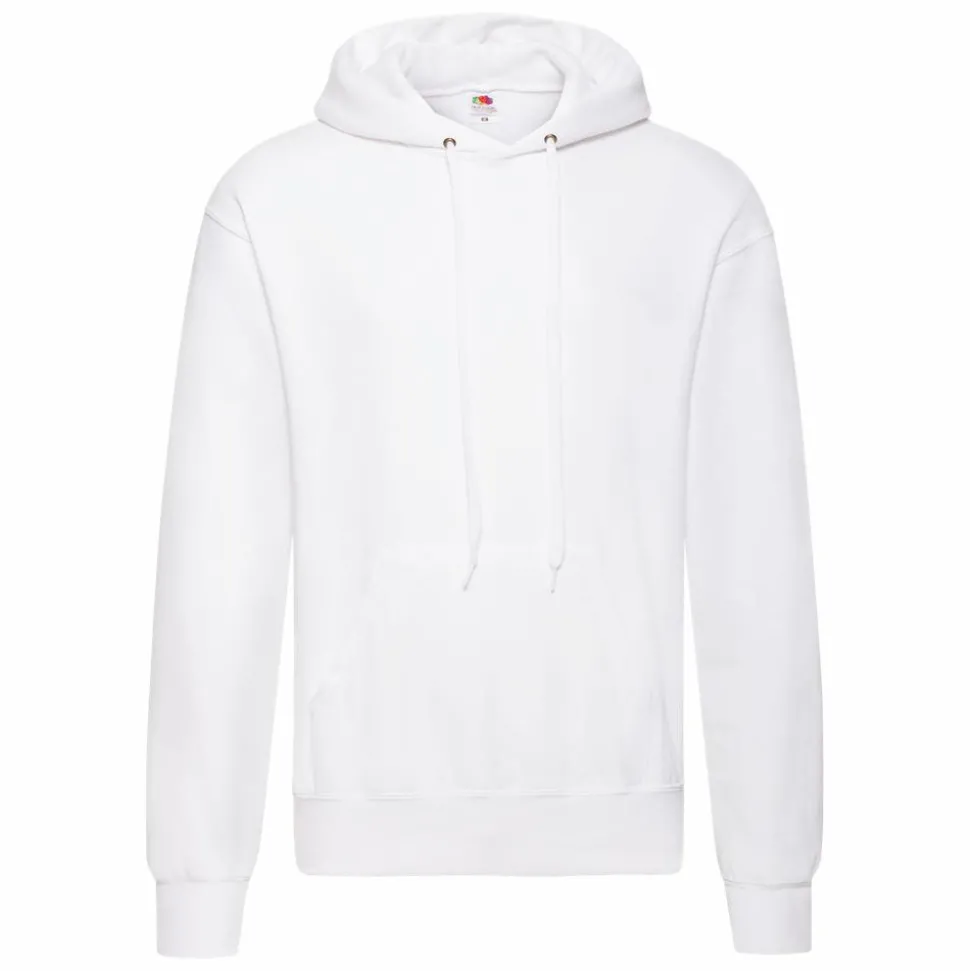 Fruit of the Loom Unisex Hættetrøje - White