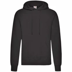 Fruit of the Loom Unisex Hættetrøje - Sort