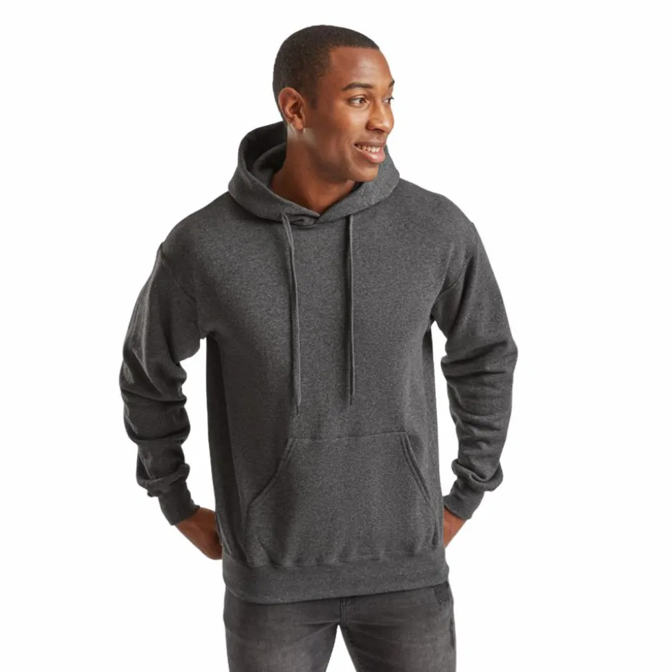 Fruit of the Loom Unisex Hættetrøje - Dark Heather Grey