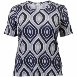 Gabriella K. Dame T-shirt - Navy Comb