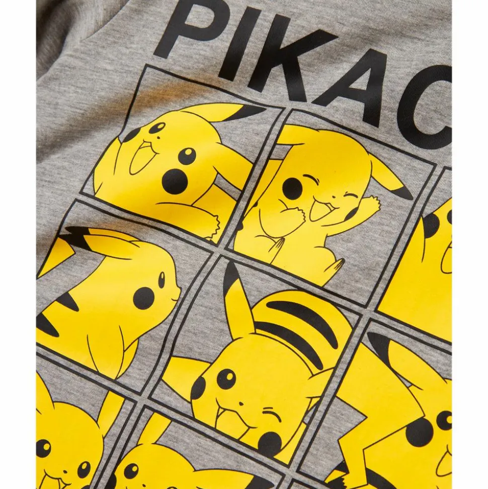 Guppy Alex Pokémon Pikachu Børne T-shirt - Grey Melange