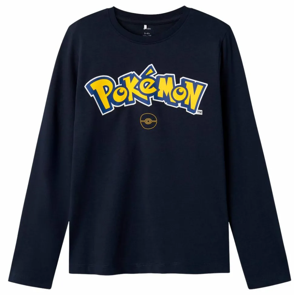 Guppy Alim Pokémon Pikachu Børne Langærmet t-shirt - Dark Sapphire