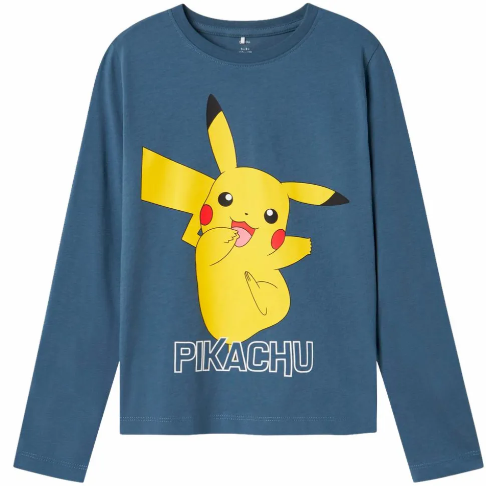 Guppy Alim Pokémon Pikachu Børne Langærmet t-shirt - China Blue