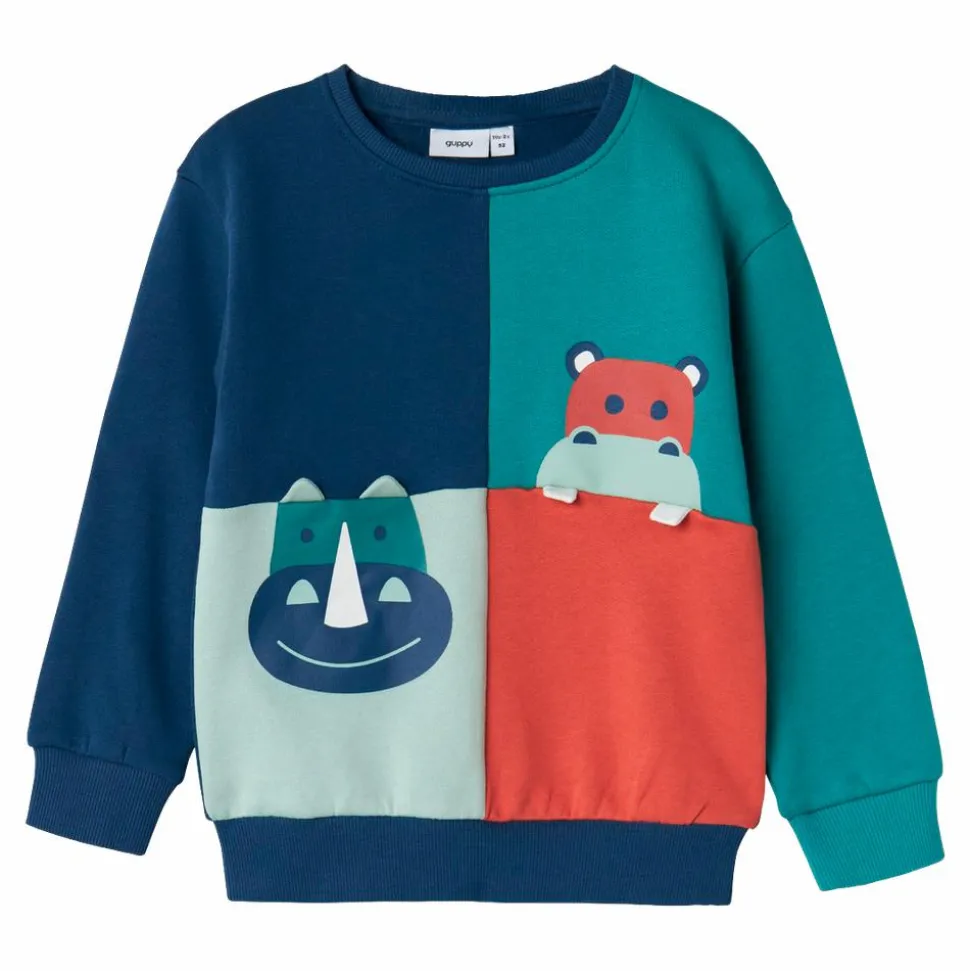 Guppy Felinus Drenge Sweatshirt - Insignia Blue