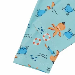 Guppy Hoati Drenge Leggings - Canal Blue
