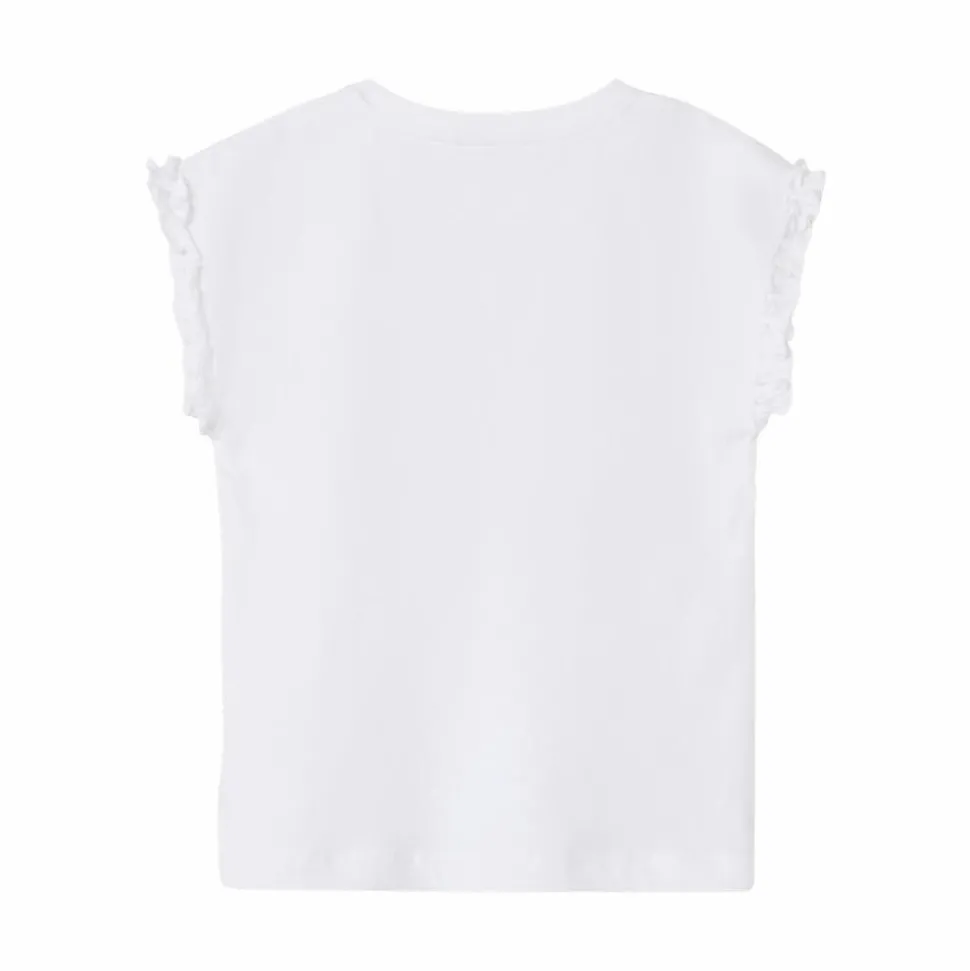 Guppy Hurry Pige T-shirt m. glimmer - Bright White