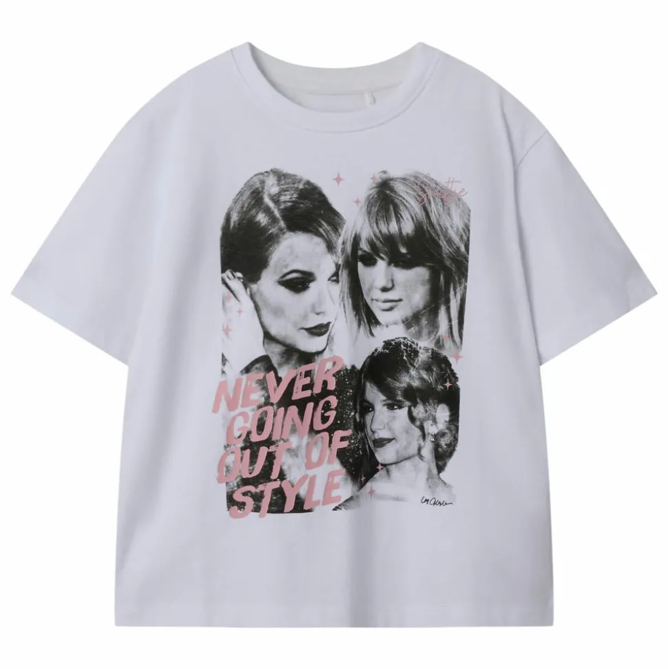 Guppy Krira Taylor Swift Pige T-shirt - Bright White