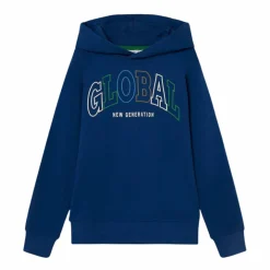 Guppy Liel Børne Hættetrøje - Navy Peony