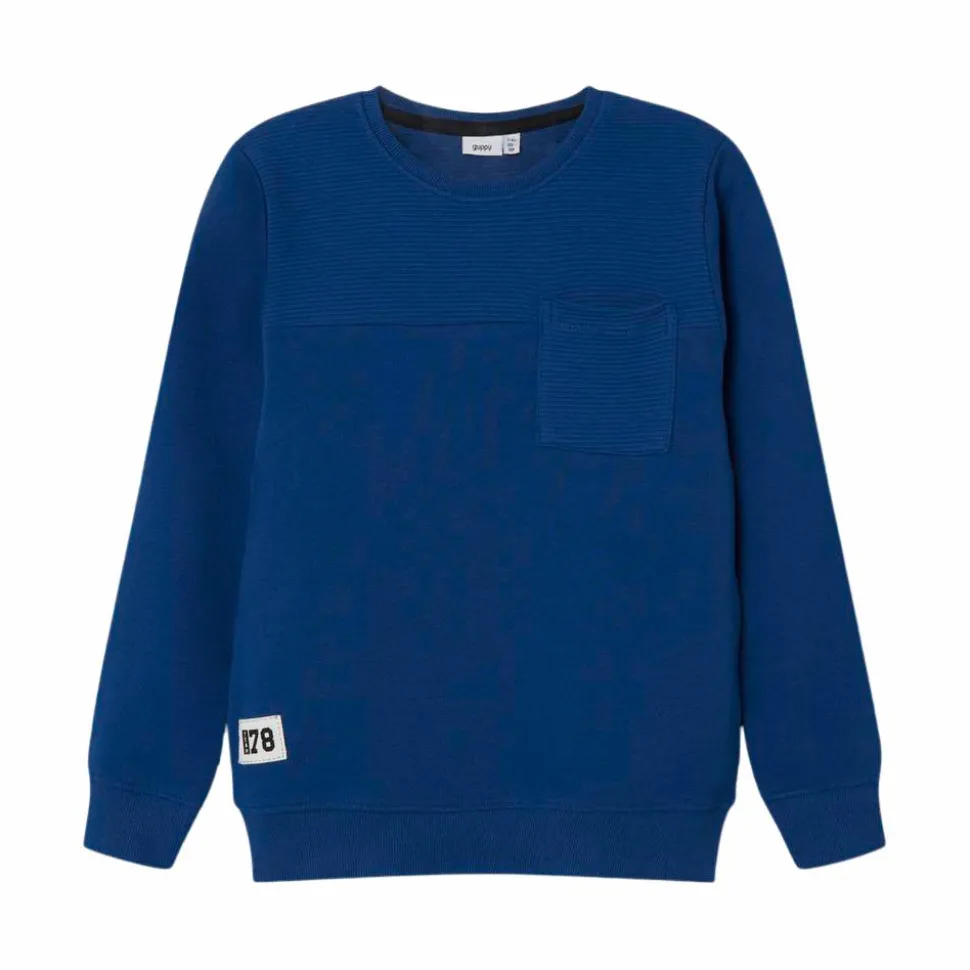 Guppy Louie Drenge Sweatshirt - Navy Peony