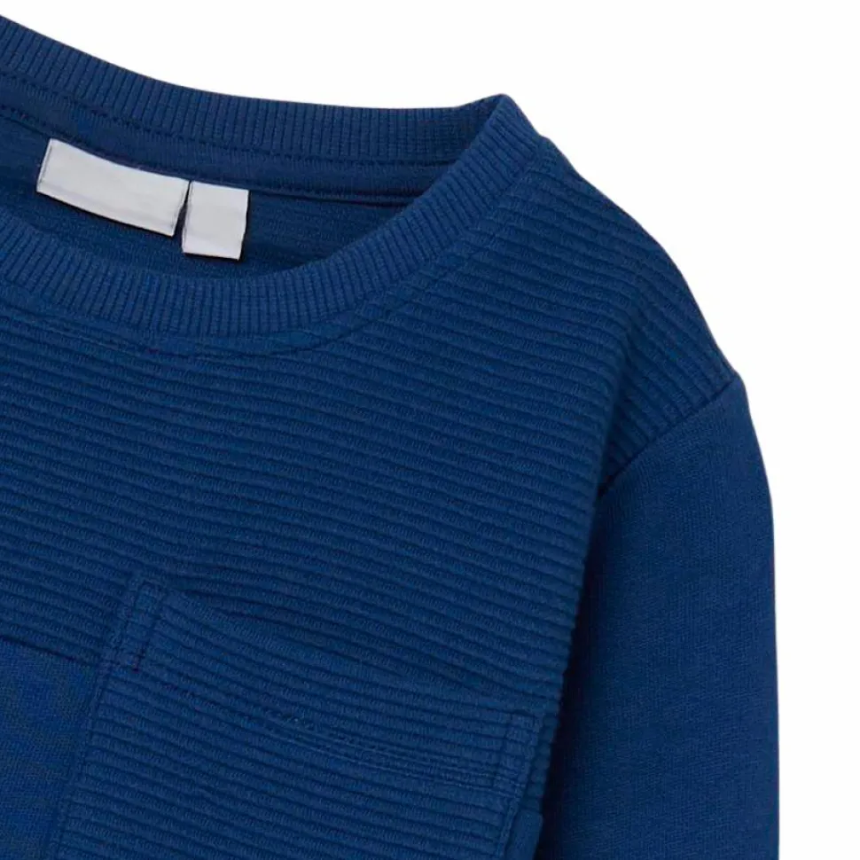 Guppy Louie Drenge Sweatshirt - Navy Peony