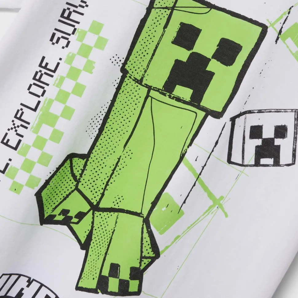 Guppy Minecraft Børne T-shirt - Bright White