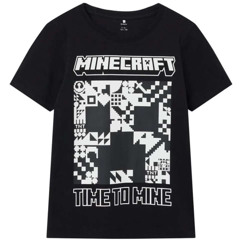 Guppy Minecraft Børne T-shirt - Black
