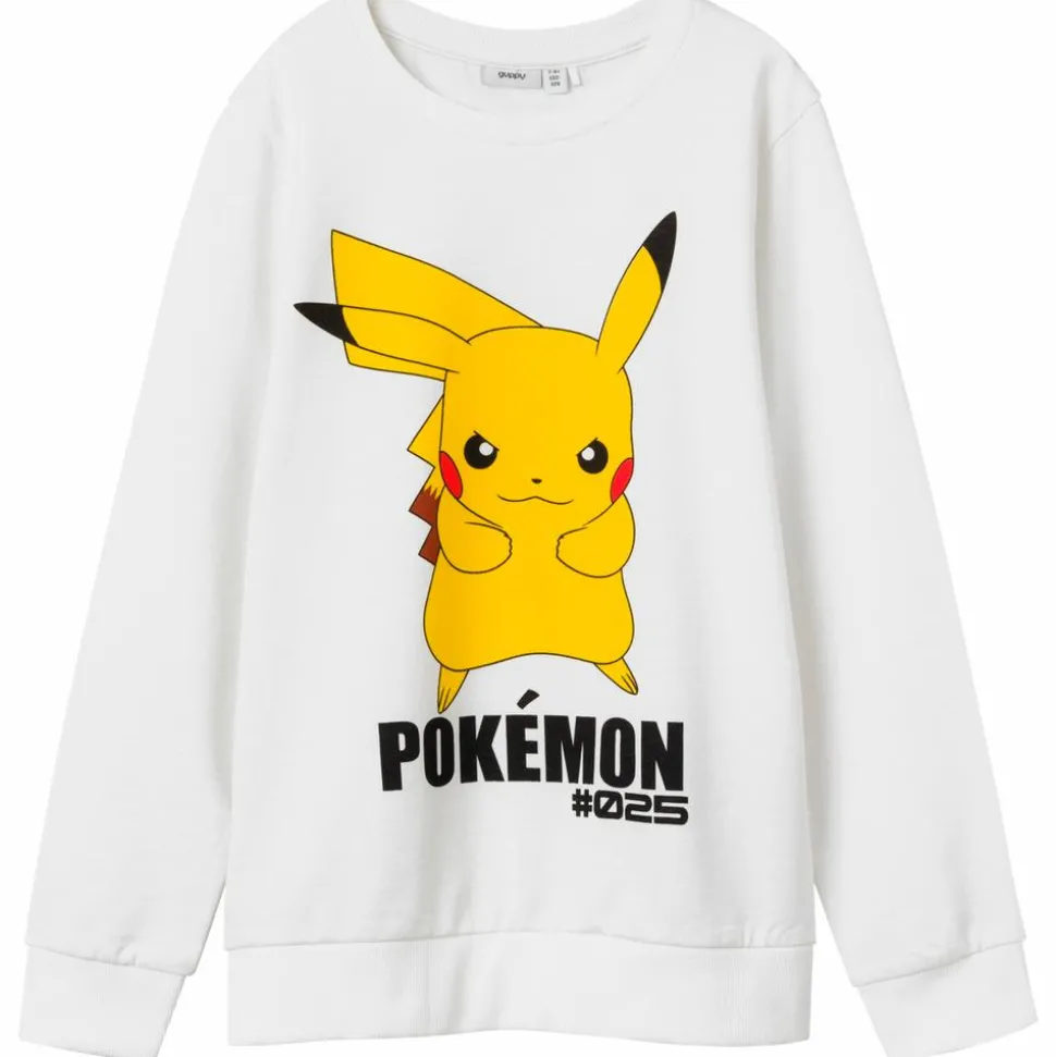 Guppy Pokémon Pikachu Børne Sweatshirt - White Alyssum