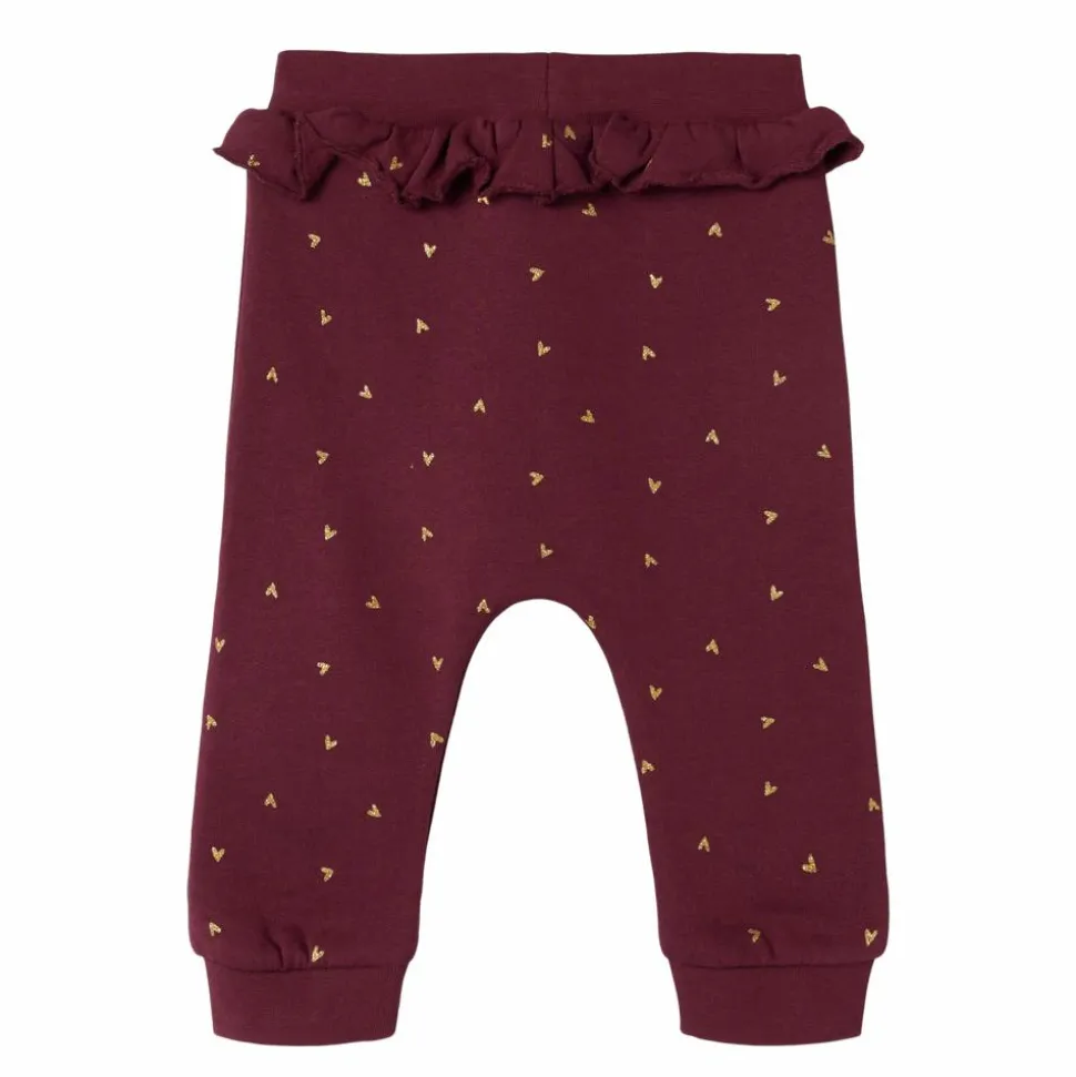 Guppy Reza Baby Sweatpants - Maroon Banner