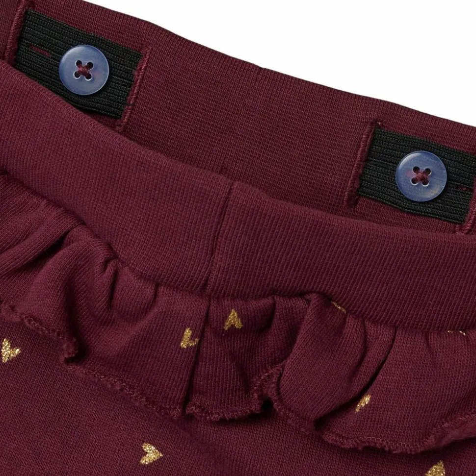 Guppy Reza Baby Sweatpants - Maroon Banner