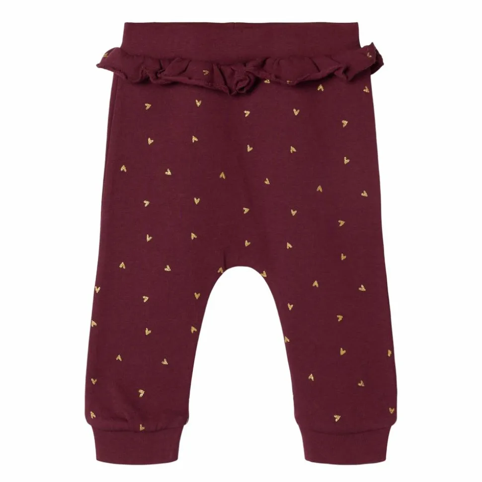 Guppy Reza Baby Sweatpants - Maroon Banner