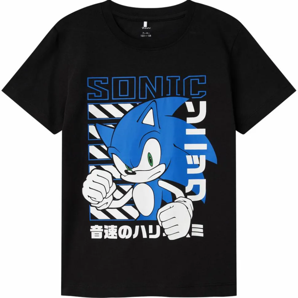 Guppy Sonic Drenge T-shirt - Black