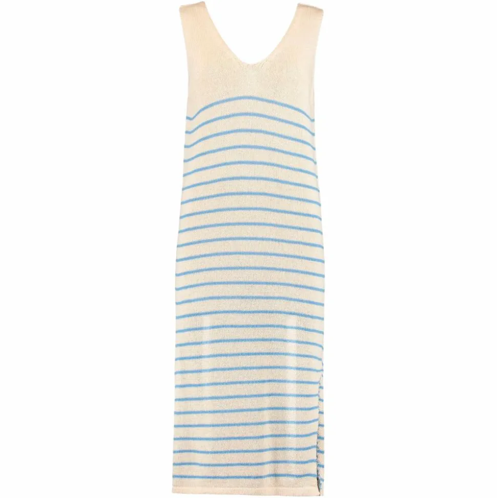 Hailys Dame Kjole - Beige Stripe