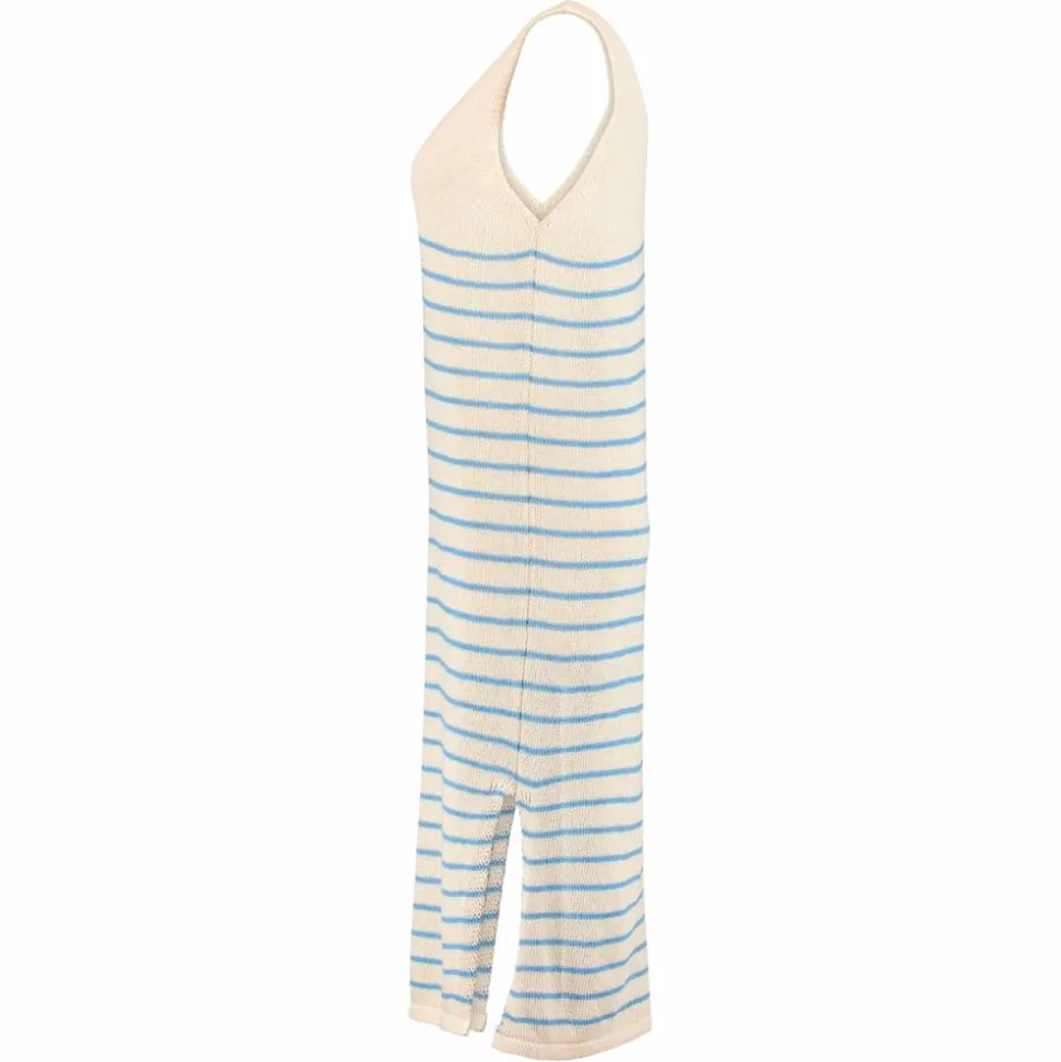 Hailys Dame Kjole - Beige Stripe