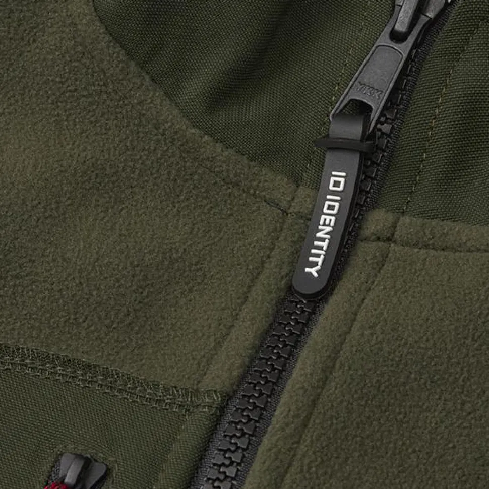 ID Bonded Dame Vest m. fleece - Oliven
