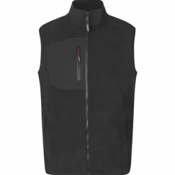 ID Bonded Herre Vest m. fleece - Sort