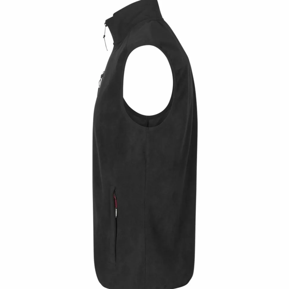ID Bonded Herre Vest m. fleece - Sort