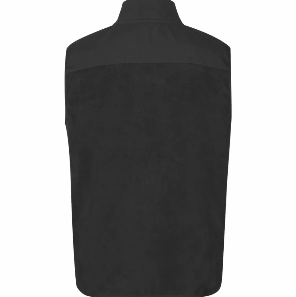 ID Bonded Herre Vest m. fleece - Sort