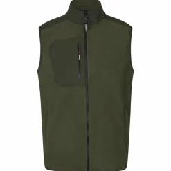 ID Bonded Herre Vest m. fleece - Oliven