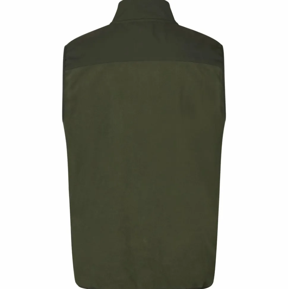 ID Bonded Herre Vest m. fleece - Oliven