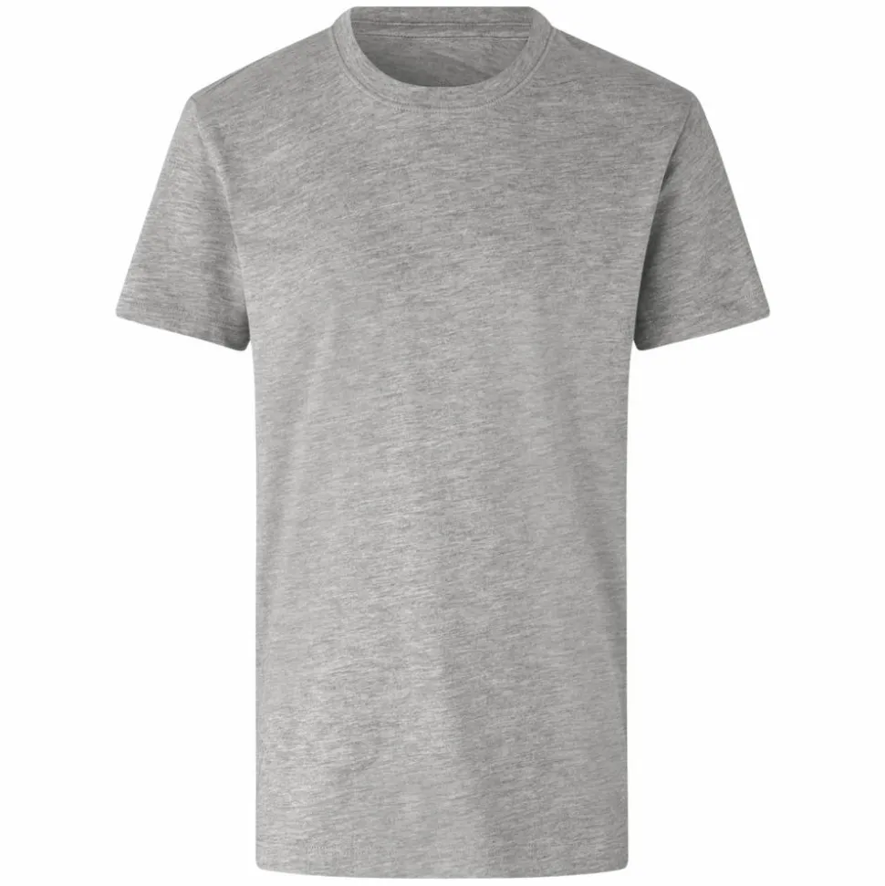 ID Børne T-shirt i økologisk bomuld - Lysegrå melange