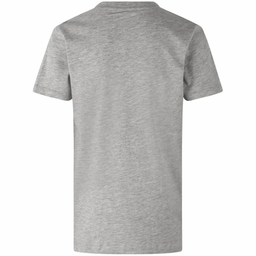 ID Børne T-shirt i økologisk bomuld - Lysegrå melange