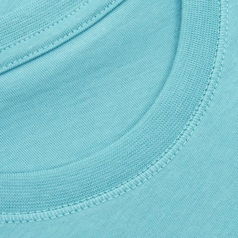 ID Børne T-shirt i økologisk bomuld - Støvet Aqua