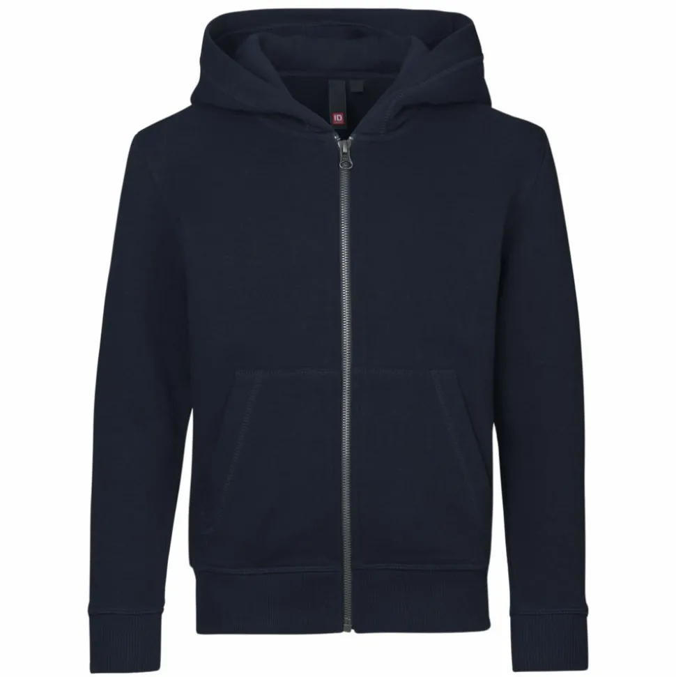 ID Core Zip Børne Hættetrøje - Navy