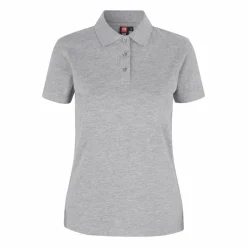 ID Dame Polo - Grå Melange