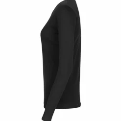 ID Interlock Dame Langærmet t-shirt - Sort