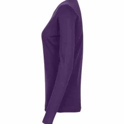 ID Interlock Dame Langærmet t-shirt - Lilla