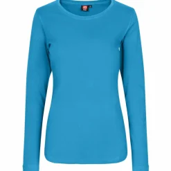 ID Interlock Dame Langærmet t-shirt - Turkis