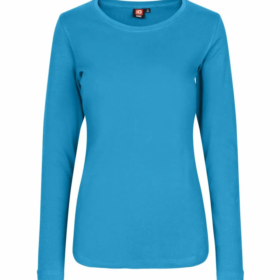 ID Interlock Dame Langærmet t-shirt - Turkis