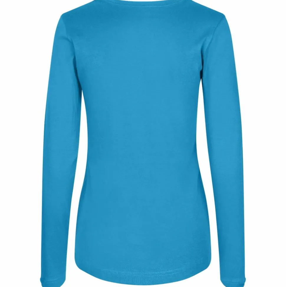 ID Interlock Dame Langærmet t-shirt - Turkis