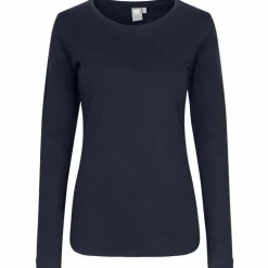 ID Interlock Dame Langærmet t-shirt - Navy