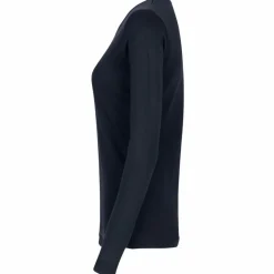 ID Interlock Dame Langærmet t-shirt - Navy