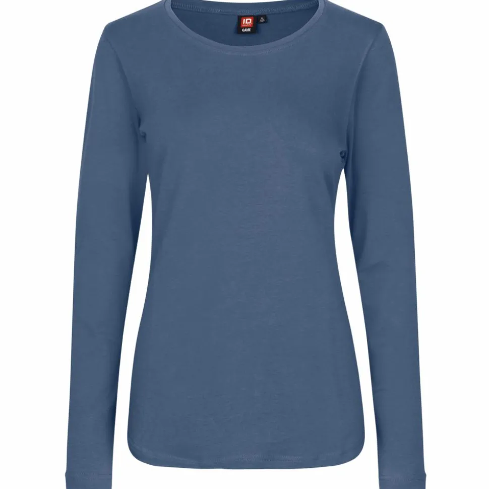 ID Interlock Dame Langærmet t-shirt - Indigo