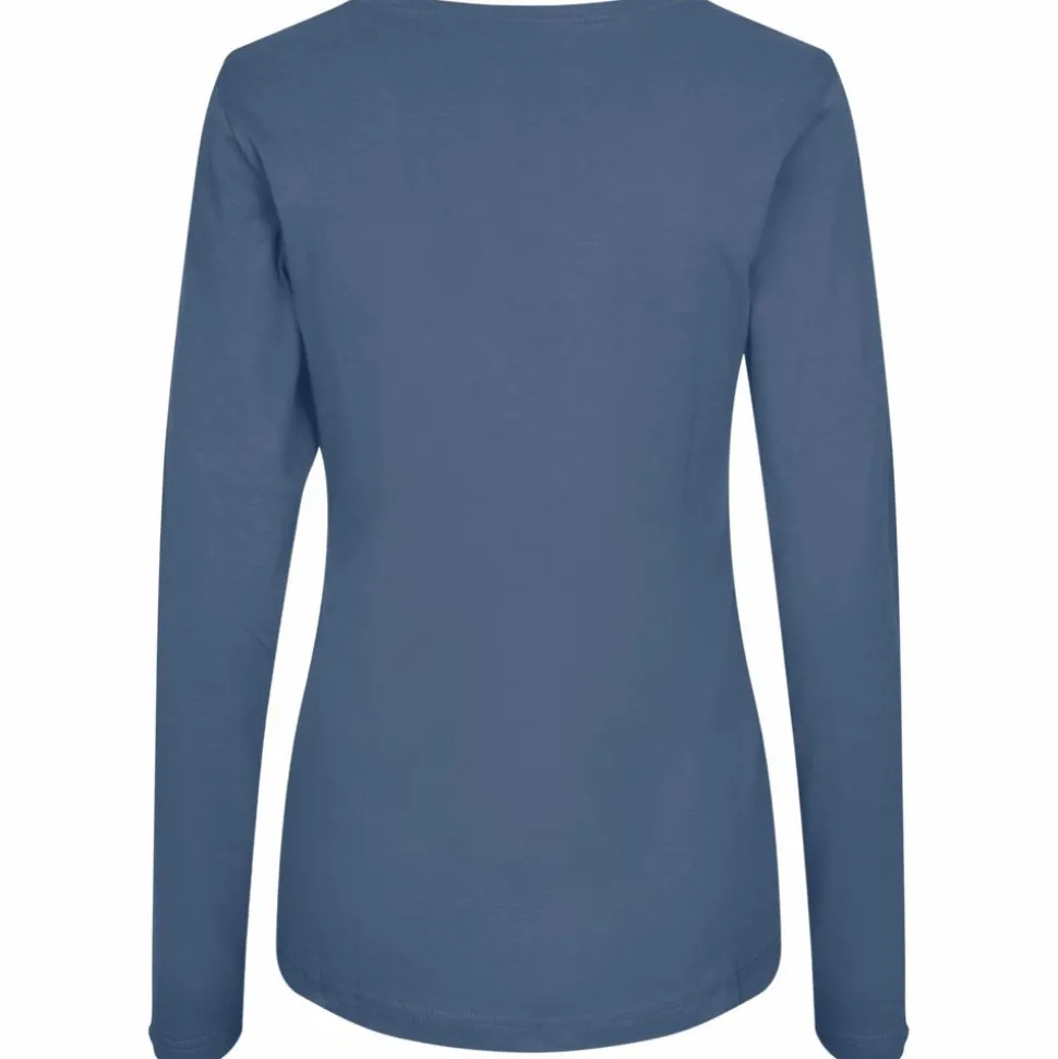 ID Interlock Dame Langærmet t-shirt - Indigo