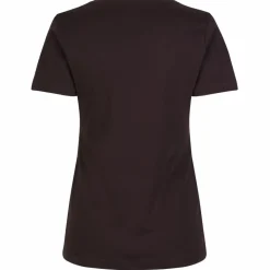 ID Interlock Dame T-shirt - Mørk Bordeaux