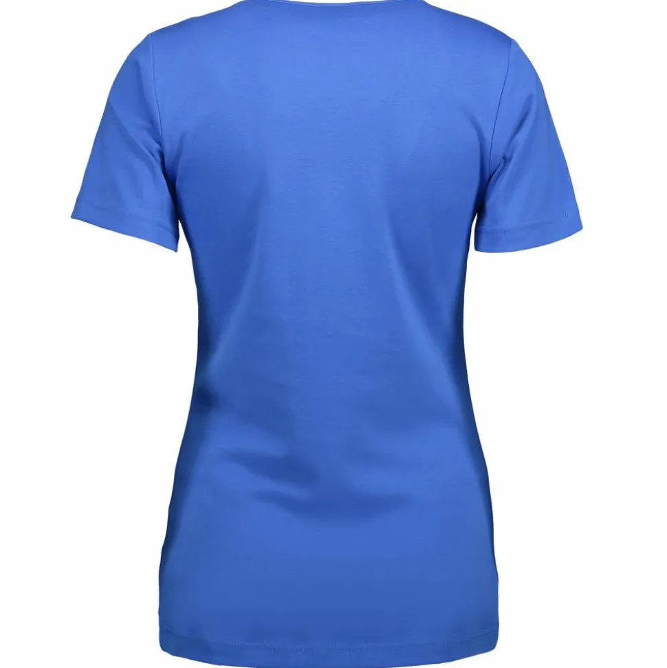 ID Interlock Dame T-shirt - Azur