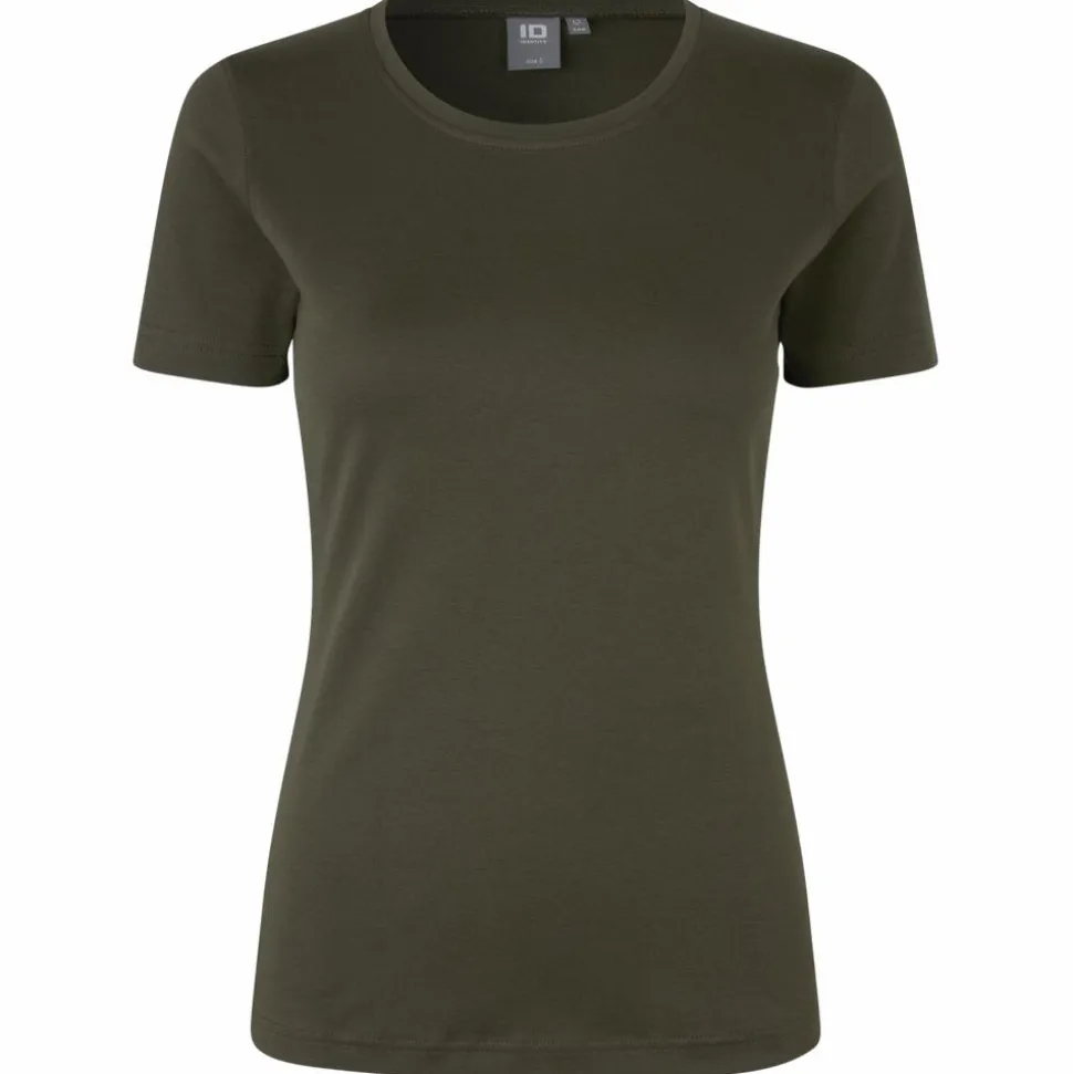 ID Interlock Dame T-shirt - Oliven