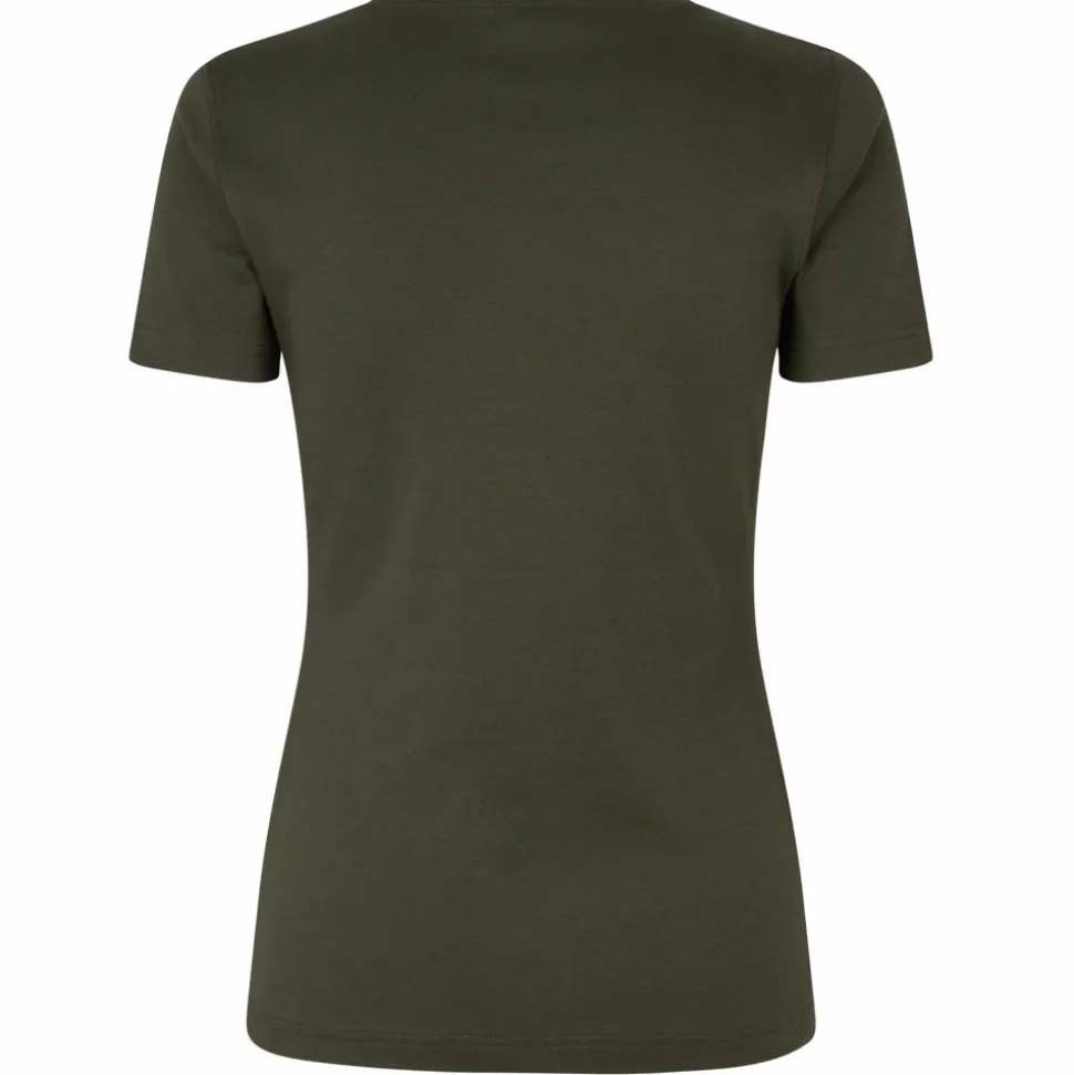 ID Interlock Dame T-shirt - Oliven